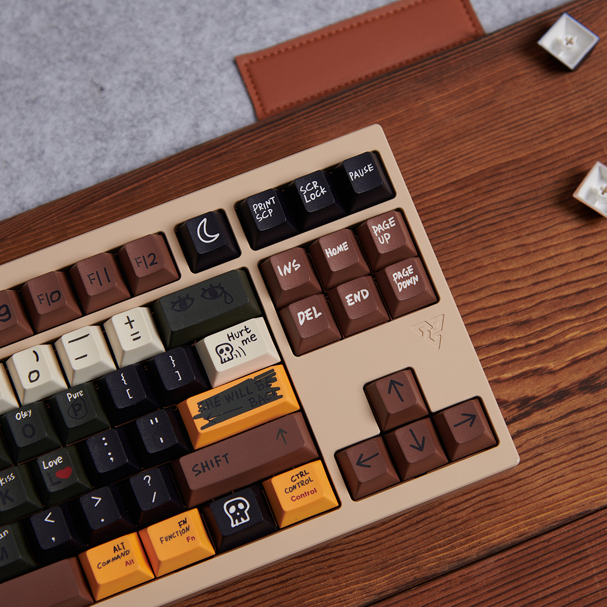 -LW- Love Story PBT Keycaps CHERRY Profile Mechanical Keyboard Currency ...