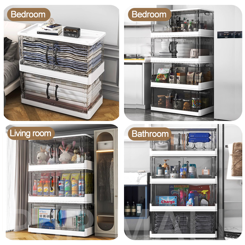 POP Foldable Storage Box Storage Organizers Transparent Box Container ...