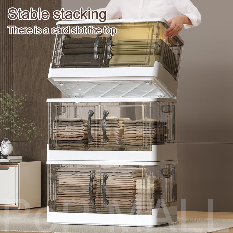 POP Foldable Storage Box Storage Organizers Transparent Box Container ...
