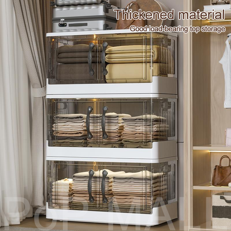 POP Foldable Storage Box Storage Organizers Transparent Box Container ...