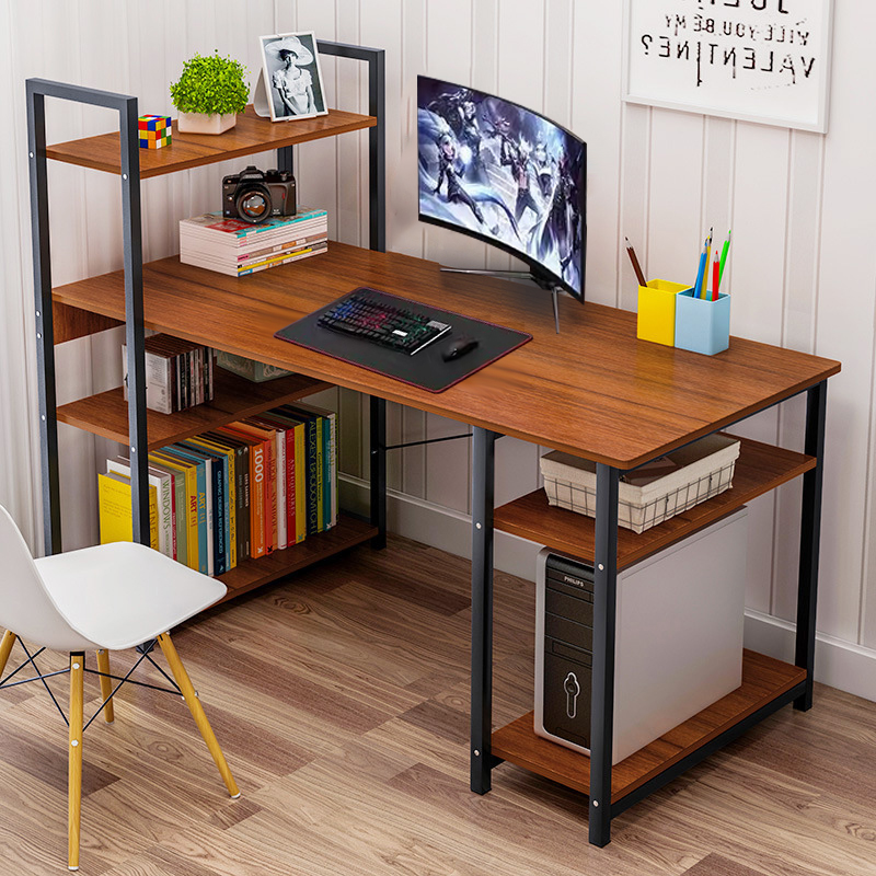 Computer Study Table Home Office Desk Meja Belajar With Side ...