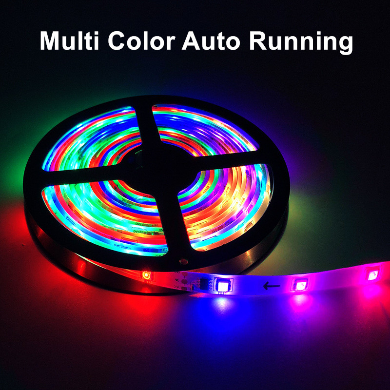 5m/roll LED Decoration Light 5050 RGB IC Strip Light Flexible Smart ...