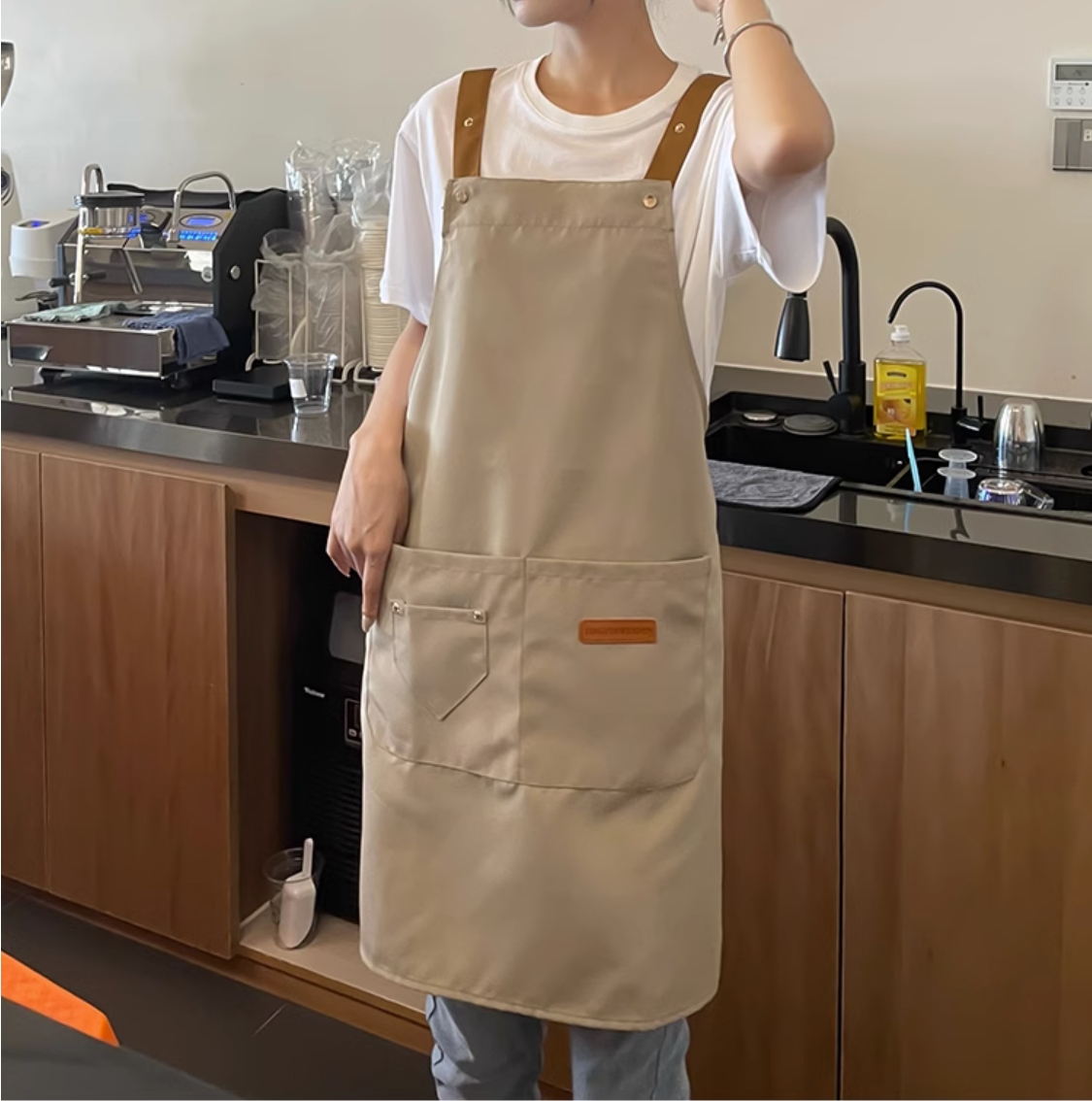 Ready stock waterproof oilproof chef apron for kitchen catering coffee ...