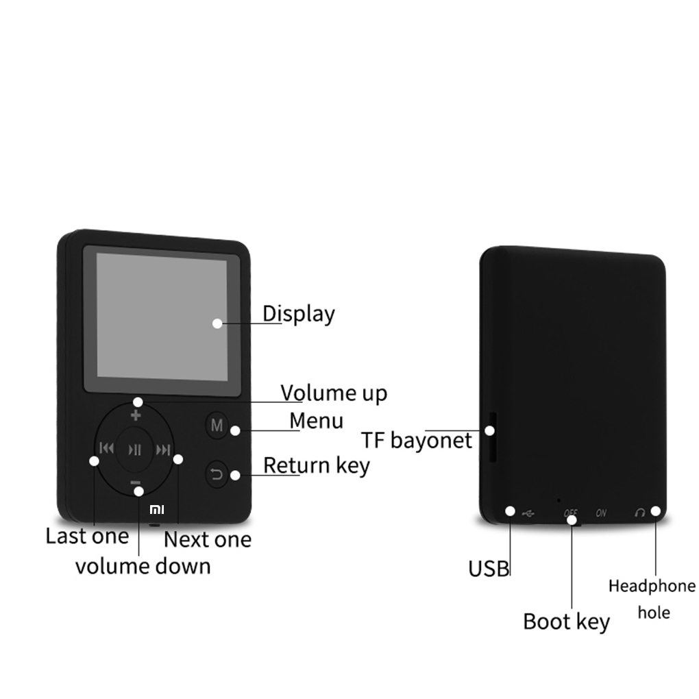 Xiaomi MP3 MP4 Player Digital HIFI FM Radio Screen Portable Muisc ...