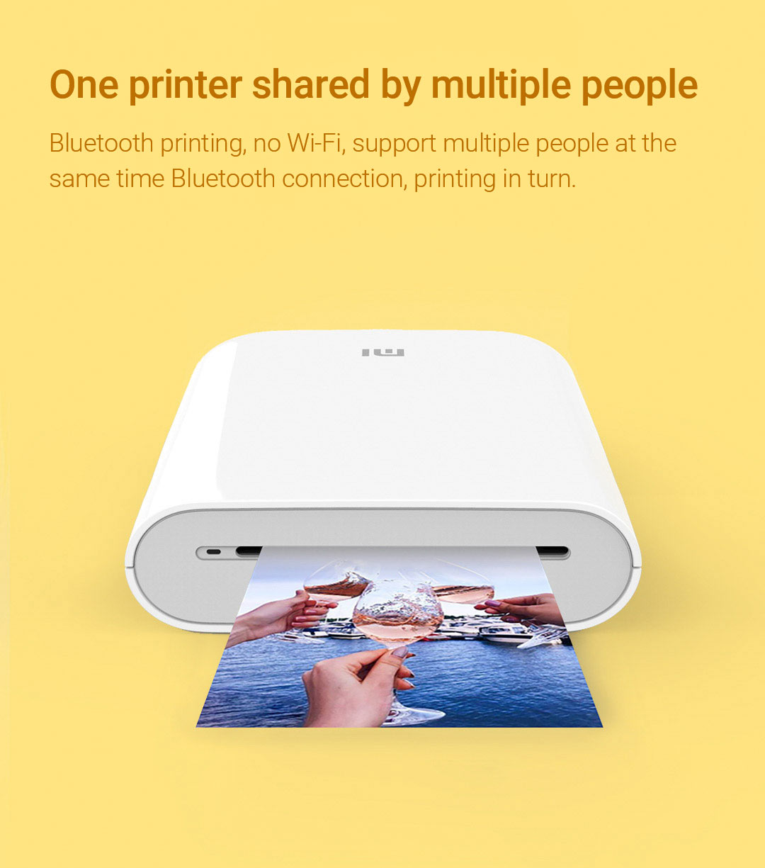 Xiaomi Mijia Smart Photo Printer Bluetooth 5.0 ZINK Inkless Technology ...