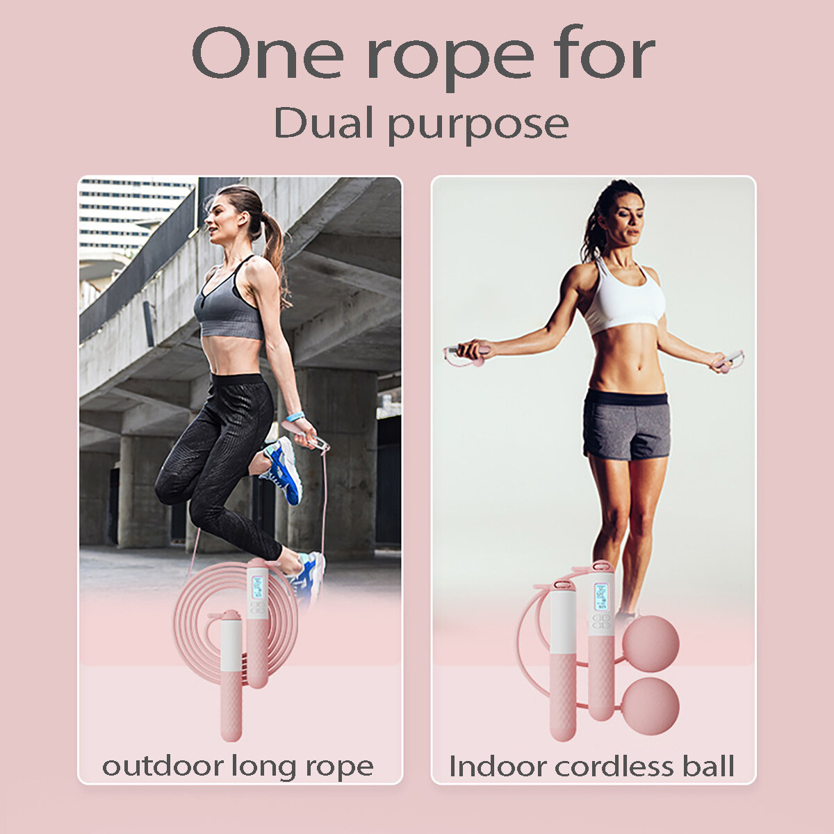 SONALA Smart Cordless Skipping Rope Jumping Rope With Digital Counter ...