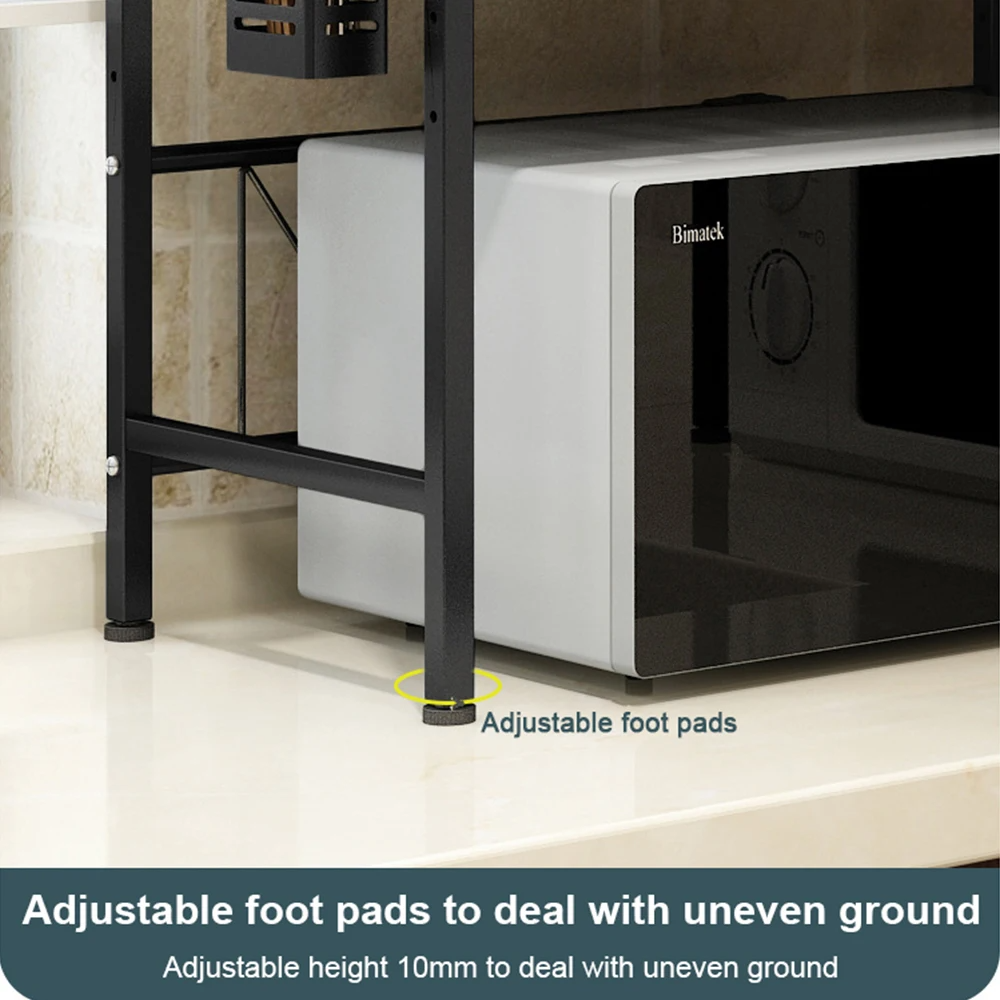 Rice Cooker Oven Microwave Bracket Kitchen Shelf Seasoning Storage ...