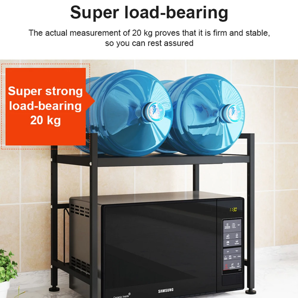Rice Cooker Oven Microwave Bracket Kitchen Shelf Seasoning Storage ...