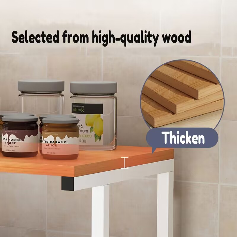 Rice Cooker Oven Microwave Bracket Kitchen Shelf Seasoning Storage ...
