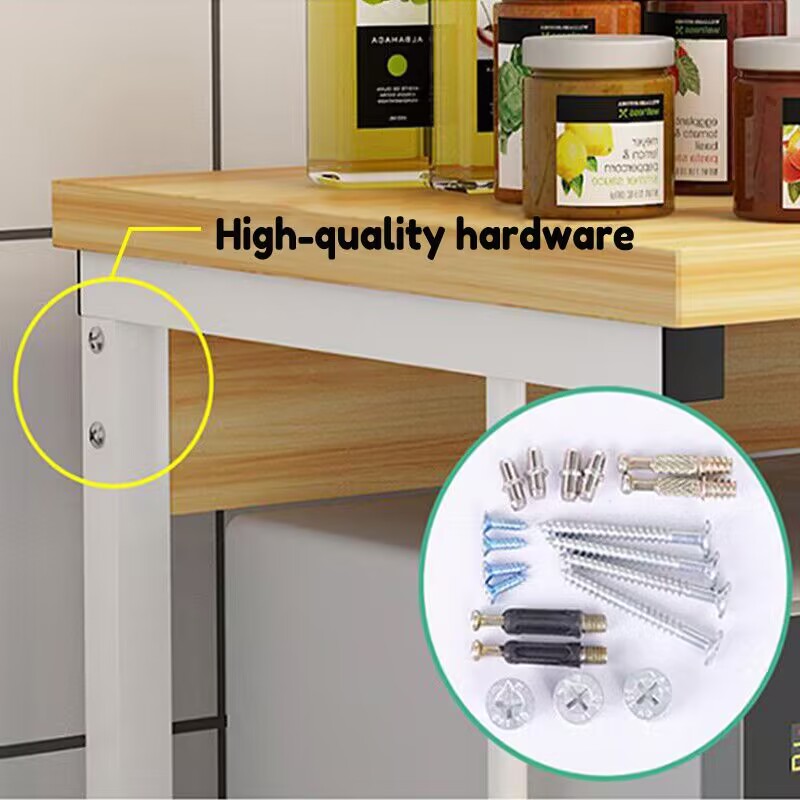 Rice Cooker Oven Microwave Bracket Kitchen Shelf Seasoning Storage ...