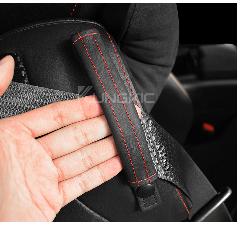 Suede Seat Belt Shoulder Pads For Toyota GR86 & Subaru BRZ 2021-2024 (Set Of 2)