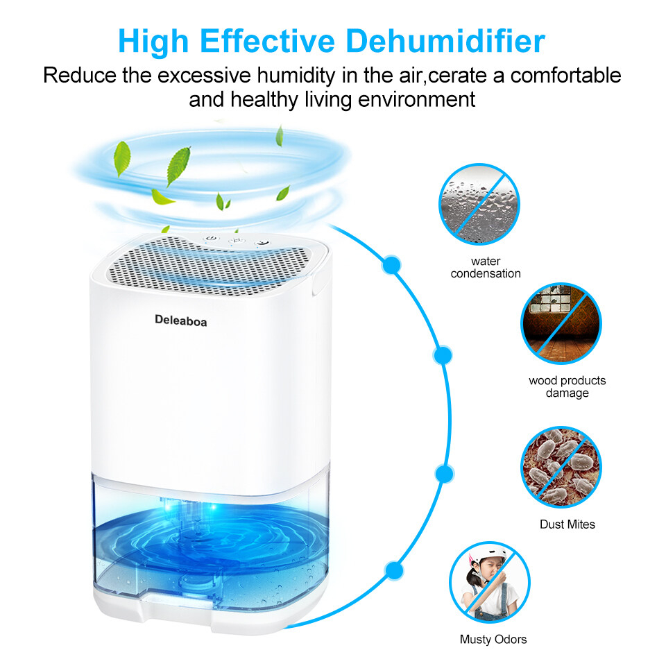 Dehumidifier Portable 2 in 1 1000ML Mini Dehumidifier Bathroom Air ...