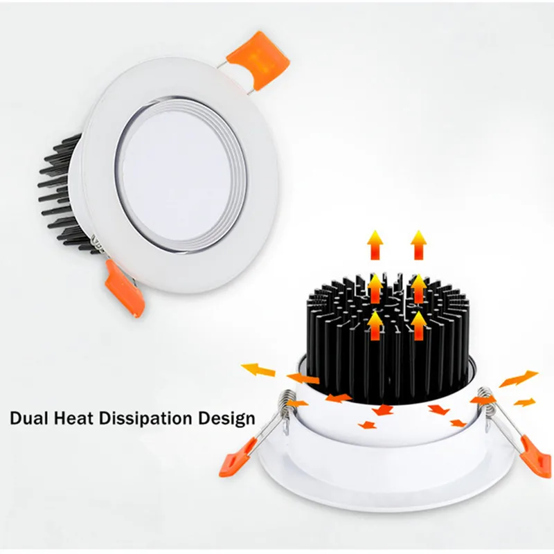 Pin Light Angle Adjustable Spotlight Dimmable Led Downlight 18W/7W/12w ...