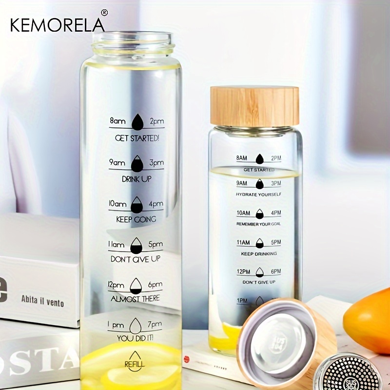 KEMORELA Ins Style Large Capacity Cup Glass Water Bottle Heat ...