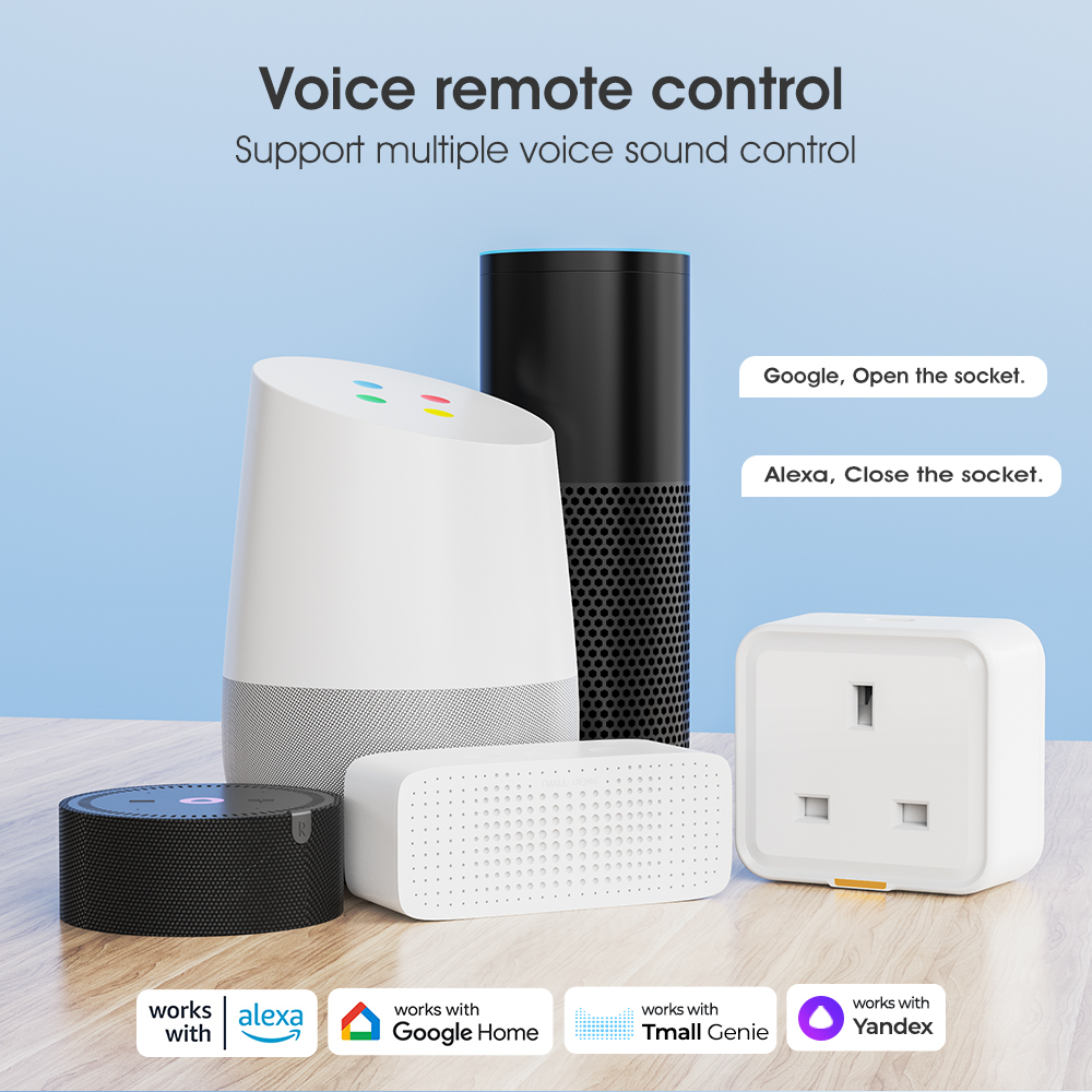 SMATRUL Tuya Smart Home Plug UK US EU Universal Socket Type-C 16A WiFi ...