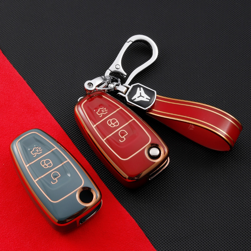 ford folding key remote case ford ranger t6 focus 2012 key cover ...