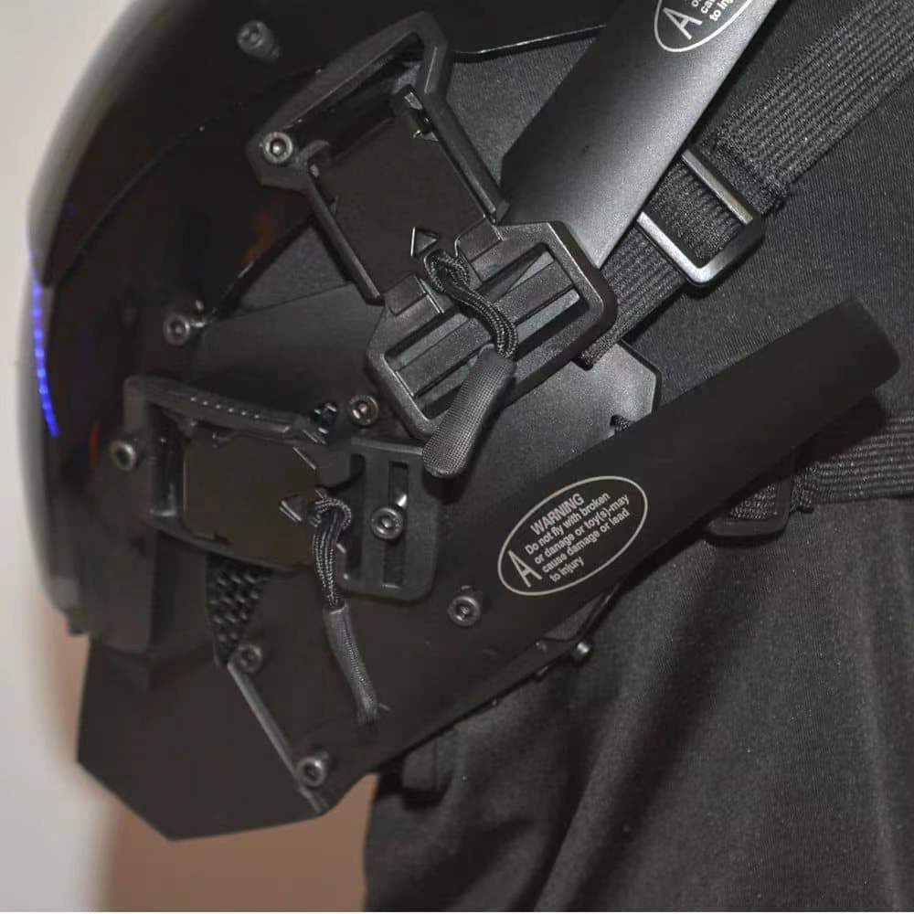 Cyberpunk Mask With Led Futuristic Dystopian Cospla Accessories ...