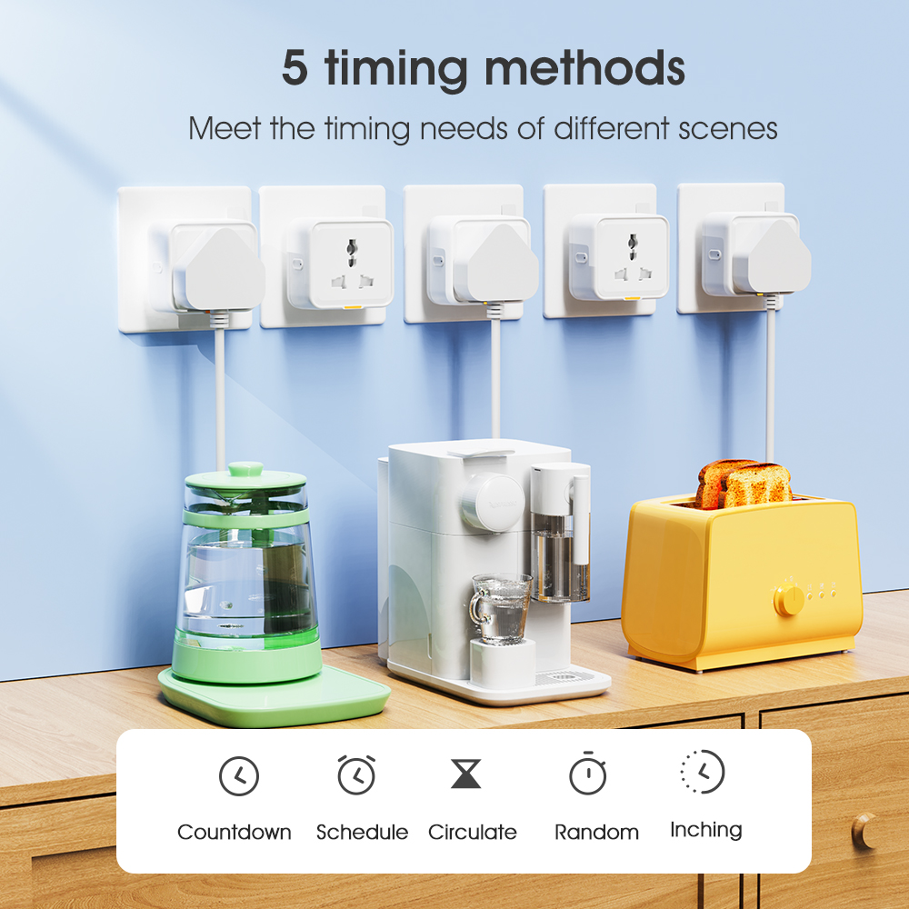 Tuya Smart Home Plug Socket UK EU US Universal Type-C 16A WiFi RF433 ...