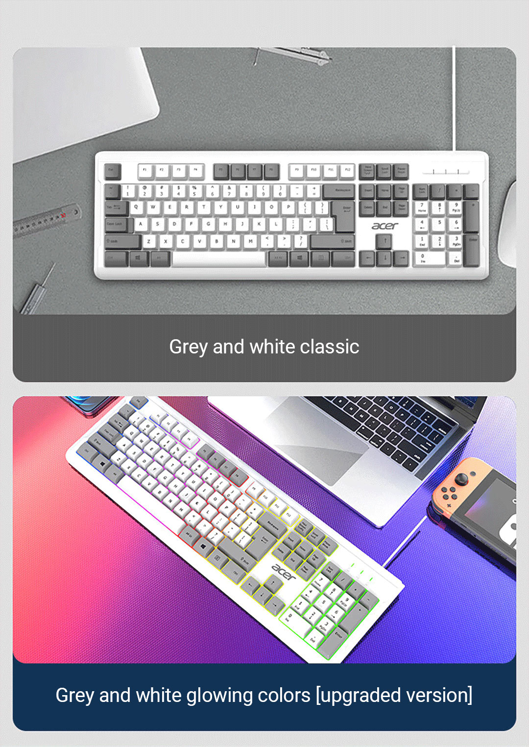 Acer Office keyboard OKB0A0 Silent office keyboard, high-value keyboard ...