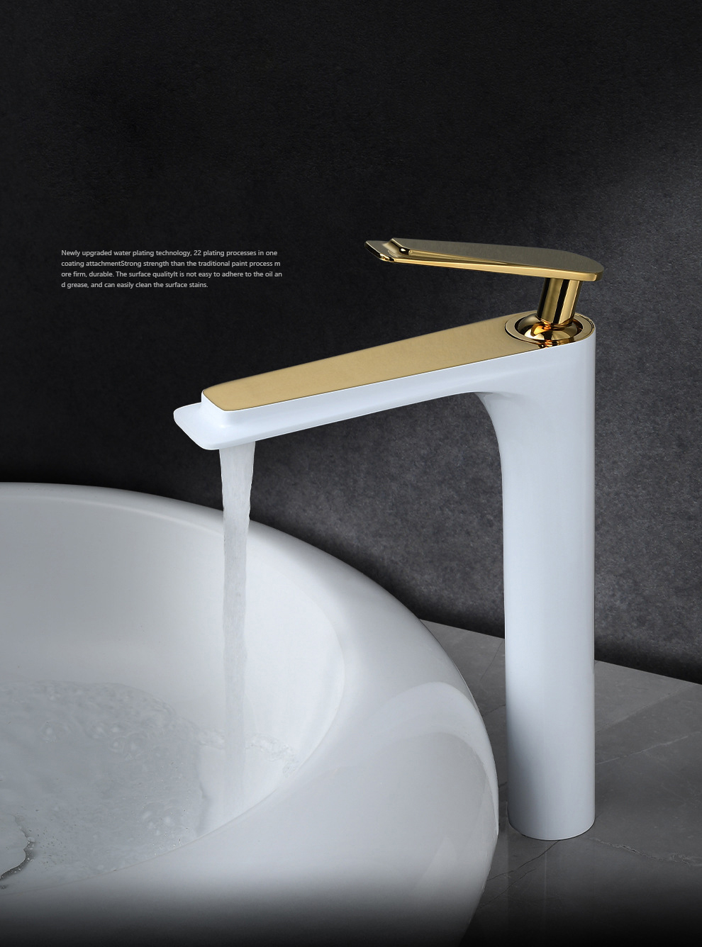 Bathroom Basin Faucet Hot and Cold Mixed Water Tap Bathroom Faucet Set