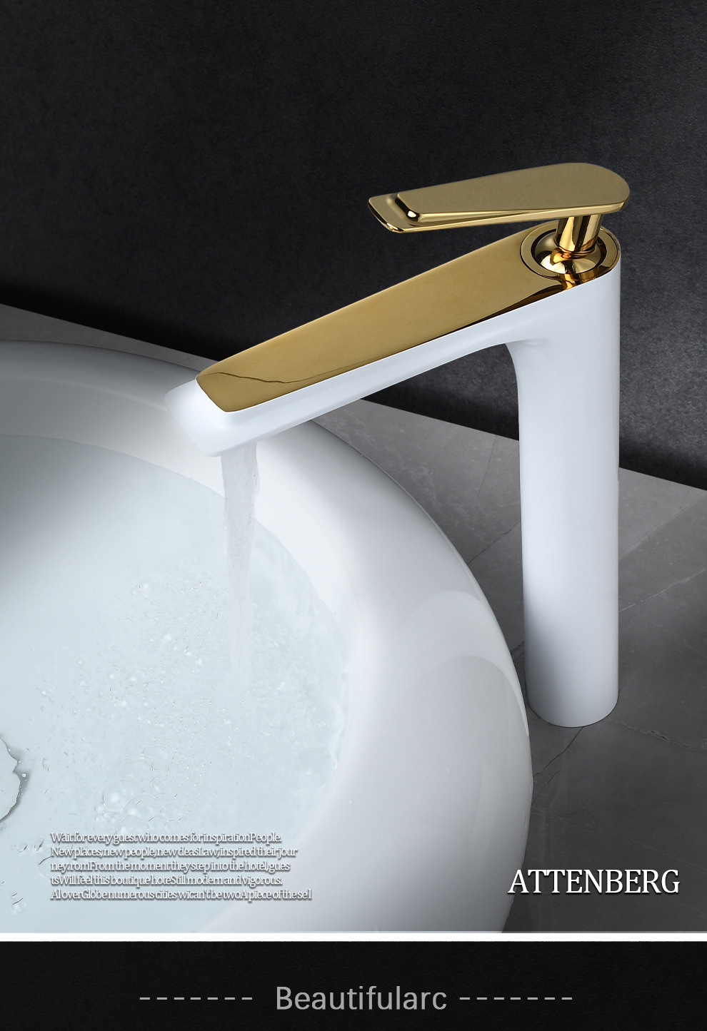 Bathroom Basin Faucet Hot and Cold Mixed Water Tap Bathroom Faucet Set