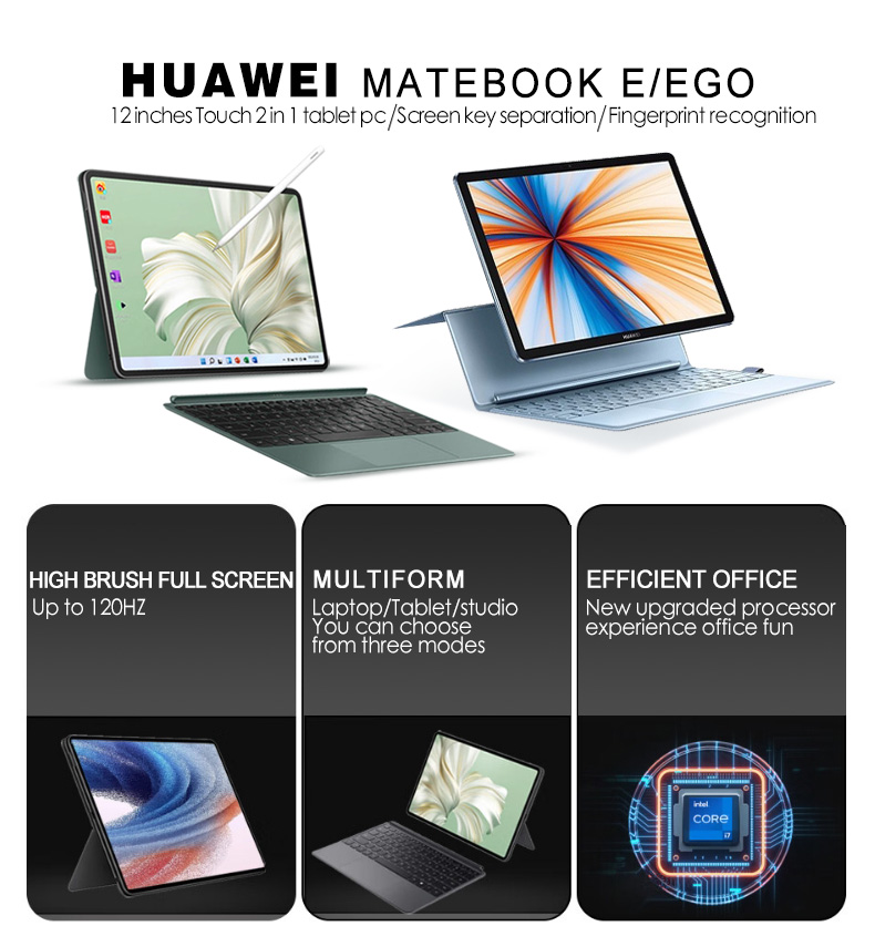Huawei MateBook E/EGo Tablet 2-in-1 Laptop 12 inch Windows 10/11