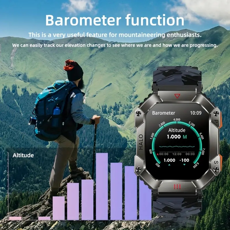 2024 New Smart Watch Men IP67 Waterproof 650mAh Battery Ultra Long ...