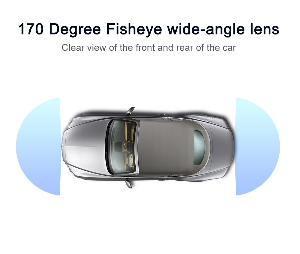 Smartour HD 1296x1080P Fisheye Lens Night Vision Car Reverse Backup ...