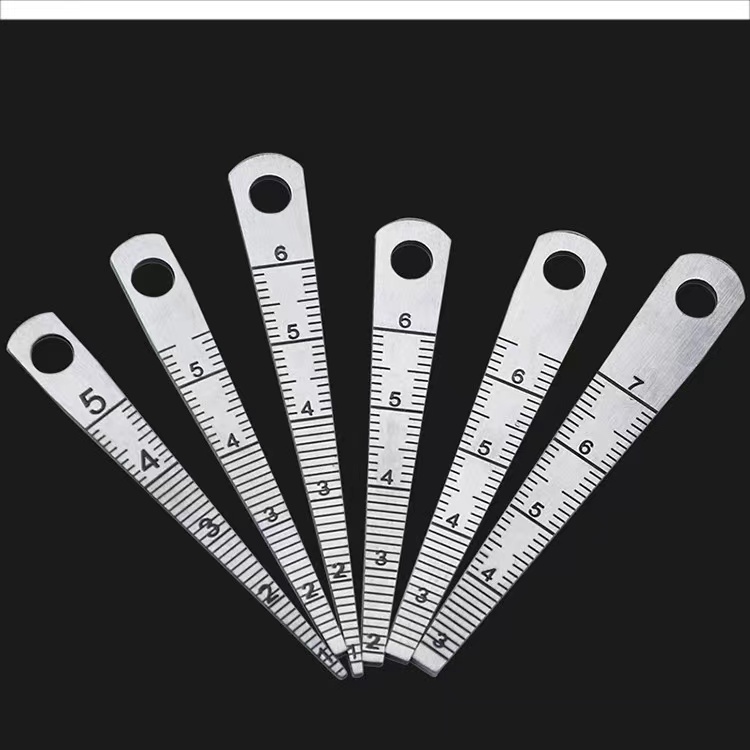 Stainless Steel Weld Inspection Ruler 0-7 Taper Ruler Gap Ruler Six ...