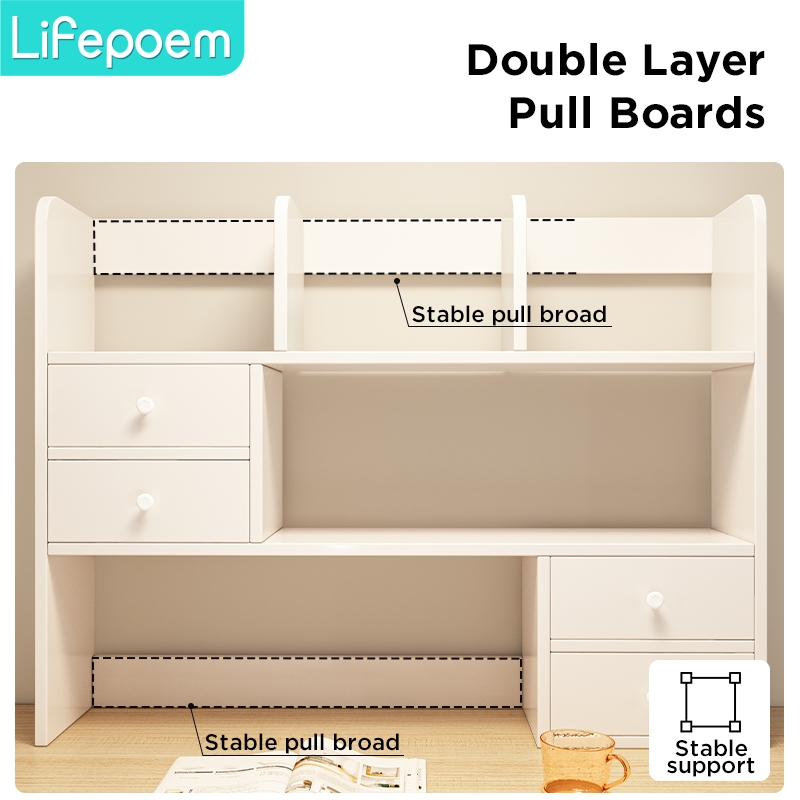 Desk Organizer Tabletop Organiser Storage Rack Rak Meja Desktop Rack ...