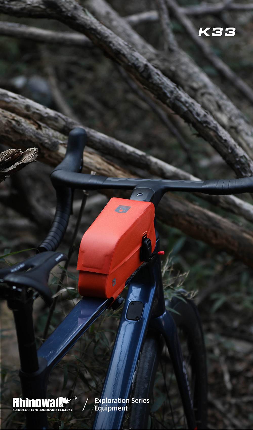 Rhinowalk Waterproof magnetic buckle bicycle top tube bag Bicycle ...