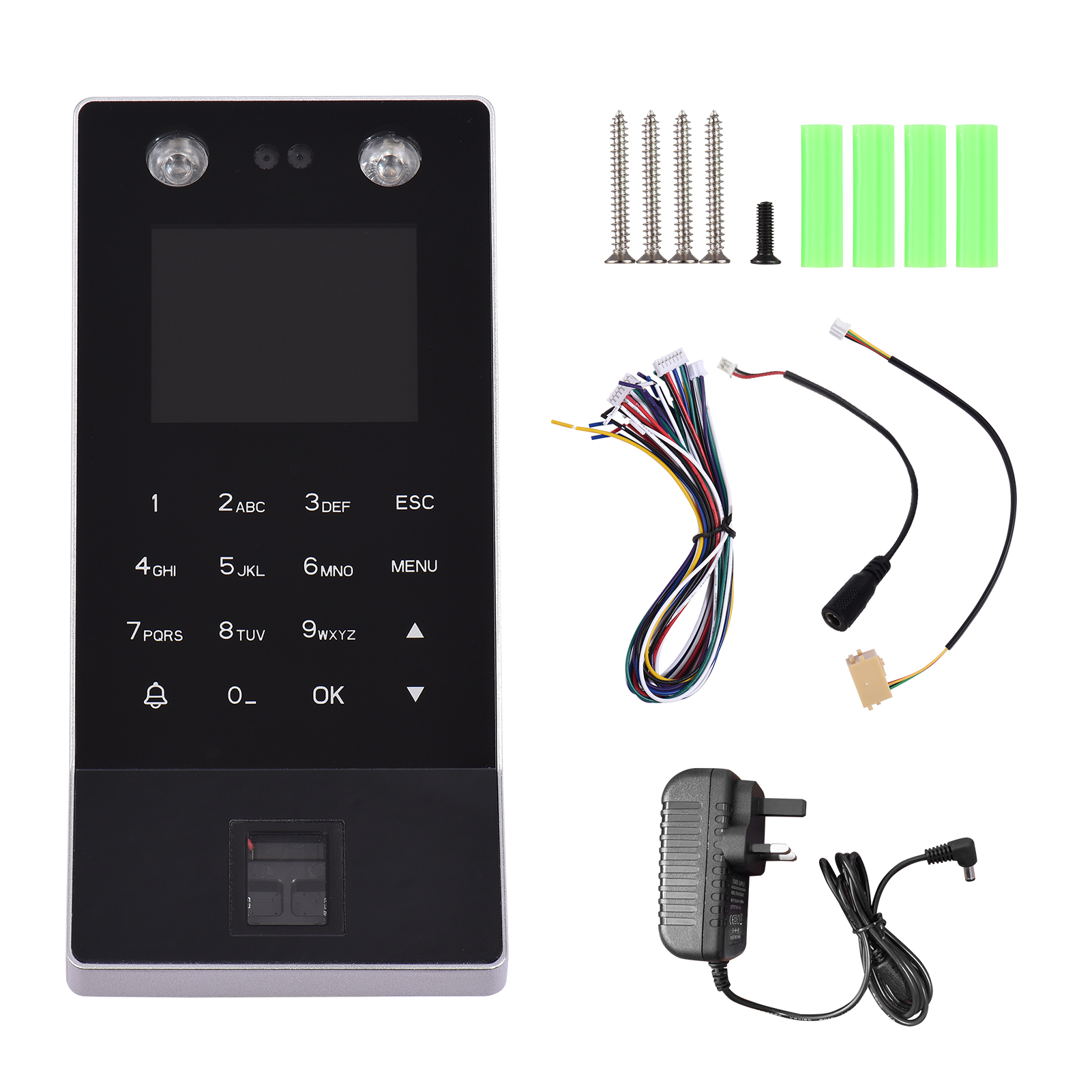 Face Recognition Fingerprint Password Attendance Machine Access Control ...