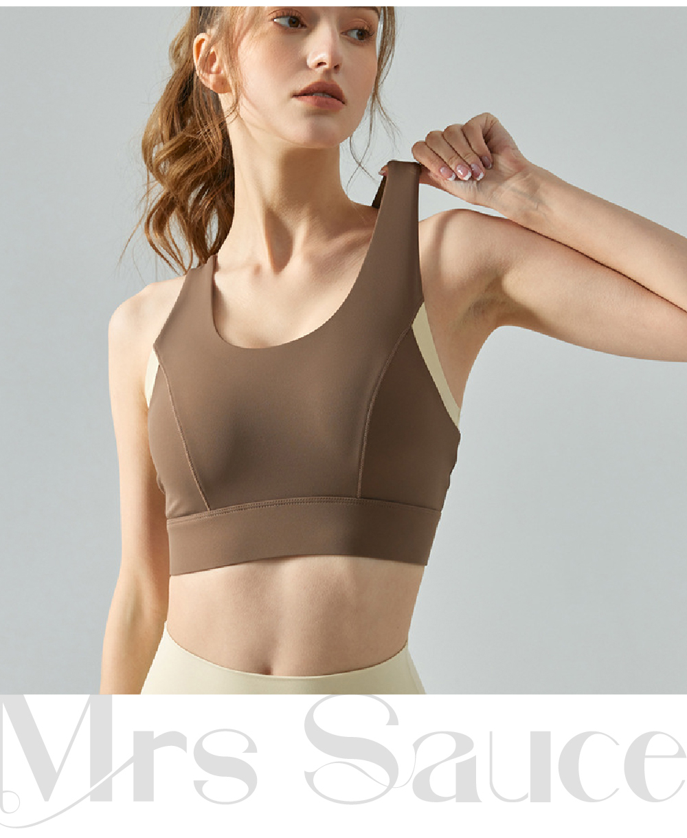 Yoga vest chest pad arc hem beauty back suspender sports underwear -  Chrmplx Store