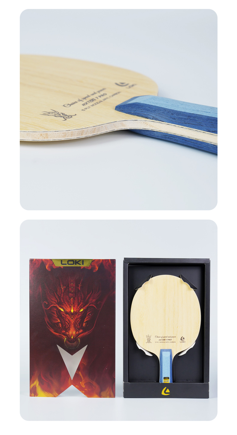 Original Loki Table Tennis Blade RXTON 3Pro/5Pro/9Pro (5Wood+2Carbon ...