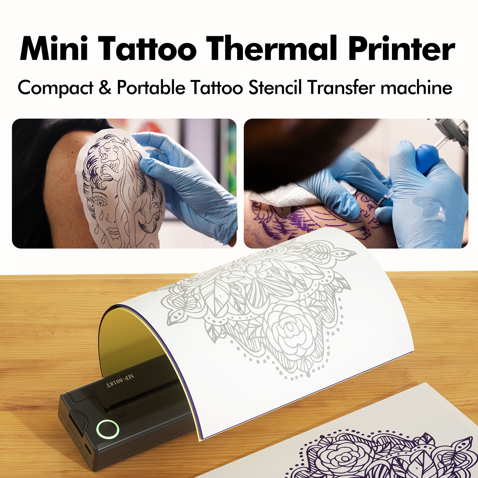 Professional TATTOO Printer ATS886 Bluetooth Thermal Tattoo Printer ...