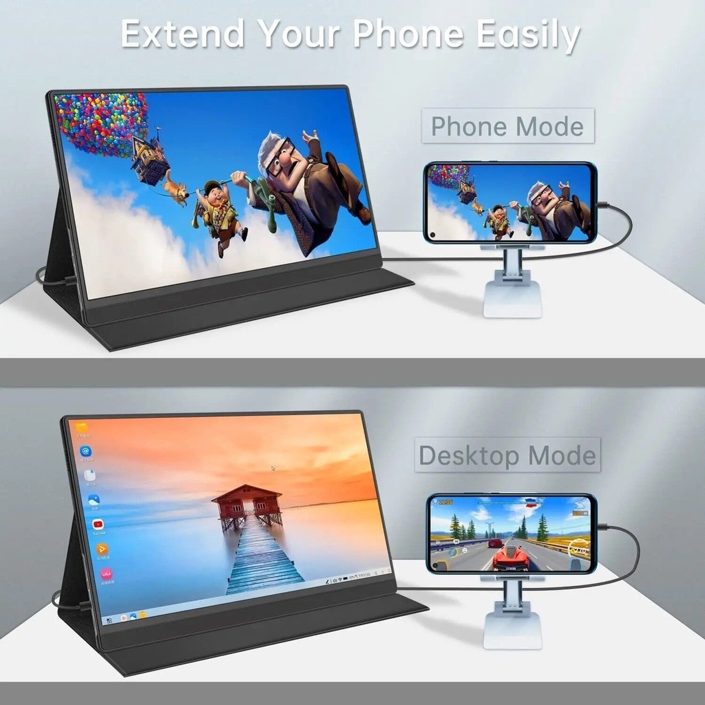 EXPOSE Portable 1080P FHD Game Monitor (15.6