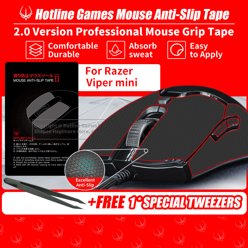 Hotline Games 2.0 Plus Mouse Anti-Slip Grip Tape for Razer Viper