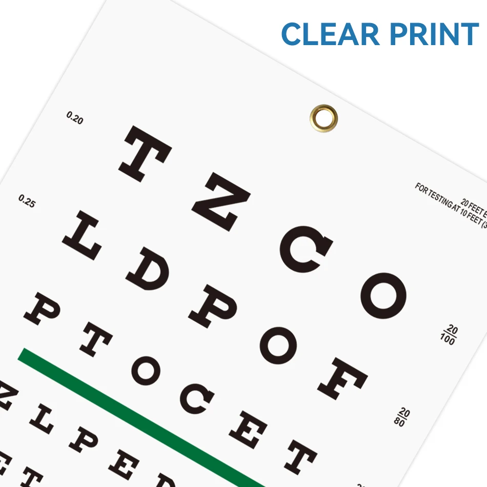 Snellen Eye Chart, Wall Chart, Eye Charts for Eye Exams Shopee Malaysia