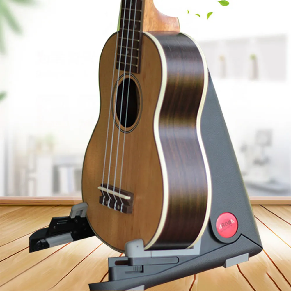 AROMA Foldable small ukulele guitar stand hold also support violin ...