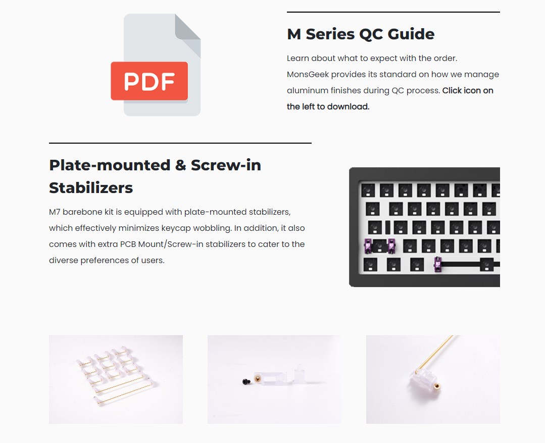 MonsGeek M7 VIA RGB Hot-swappable Wired Mechanical Keyboard DIY Kit ...