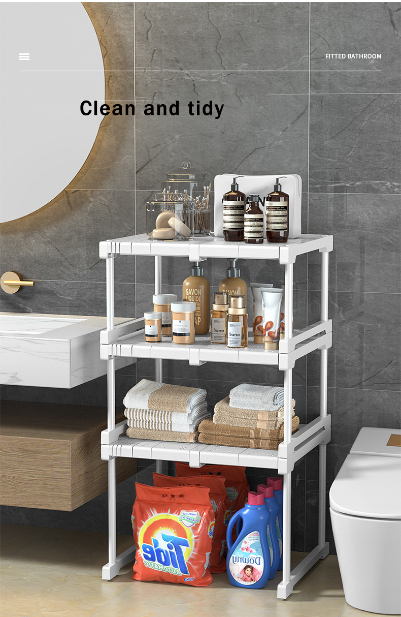 Ready Stock Wardrobe Shelf Wardrobe Storage Layered Partition Kitchen ...