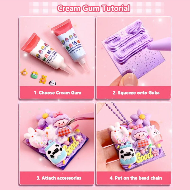 826PCS Full Set CUCKOO Material Package Sticker Kids Keychain DIY Hand ...