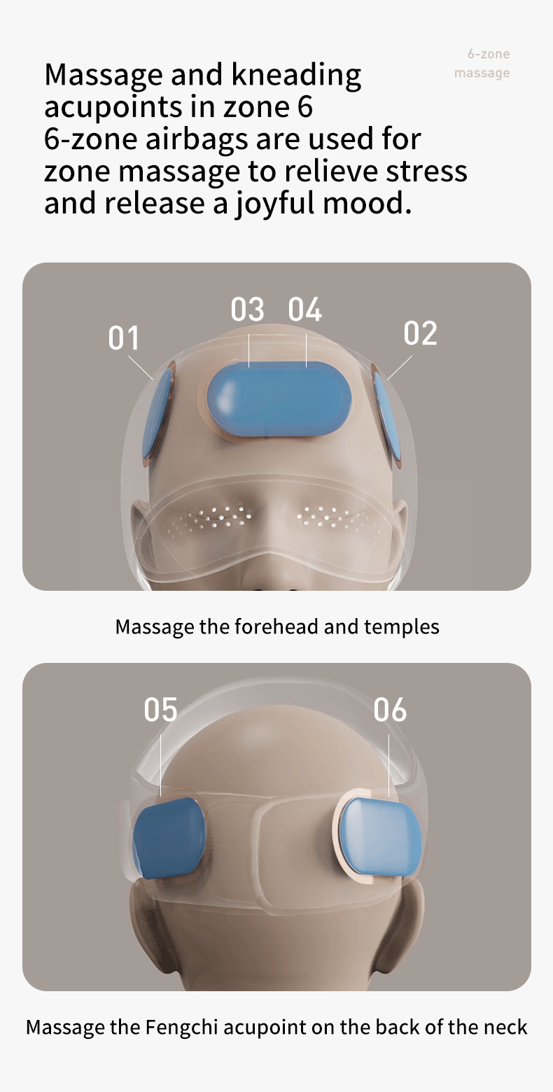 [Ready stock]Electric Head Massager Air Pressure Scalp Massage Graphene ...