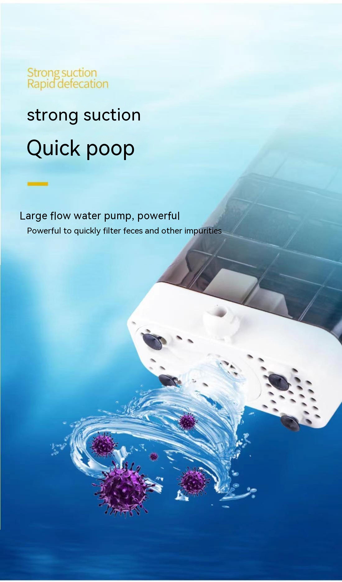View of Turtle Tank Filter Fish Tank Multifunctional Low Water Level ...