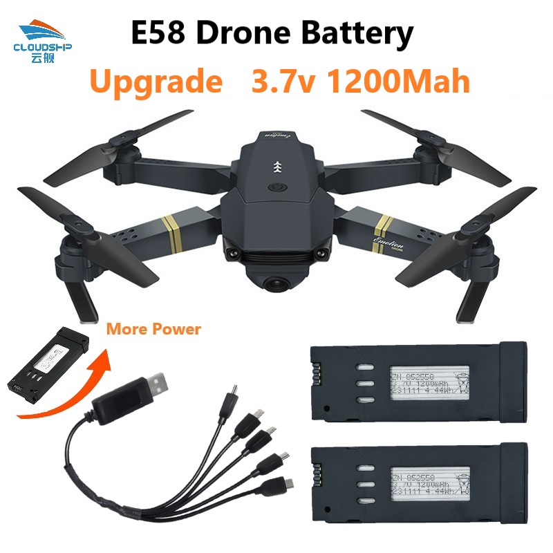 Upgraded 1200 Mah Battery For E58 mini Drone with Charging