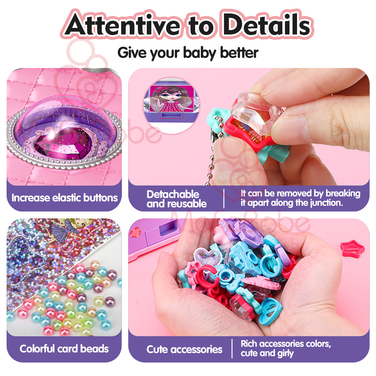 Mafababe Magic Book Diy Ring Diy Keychain Making Kit Handmade Children