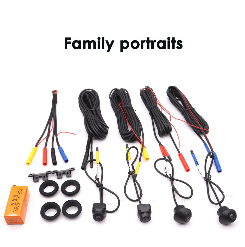 500W Panoramic Surround View Right+Left+Front+Rear View Camer AHD 1080P ...