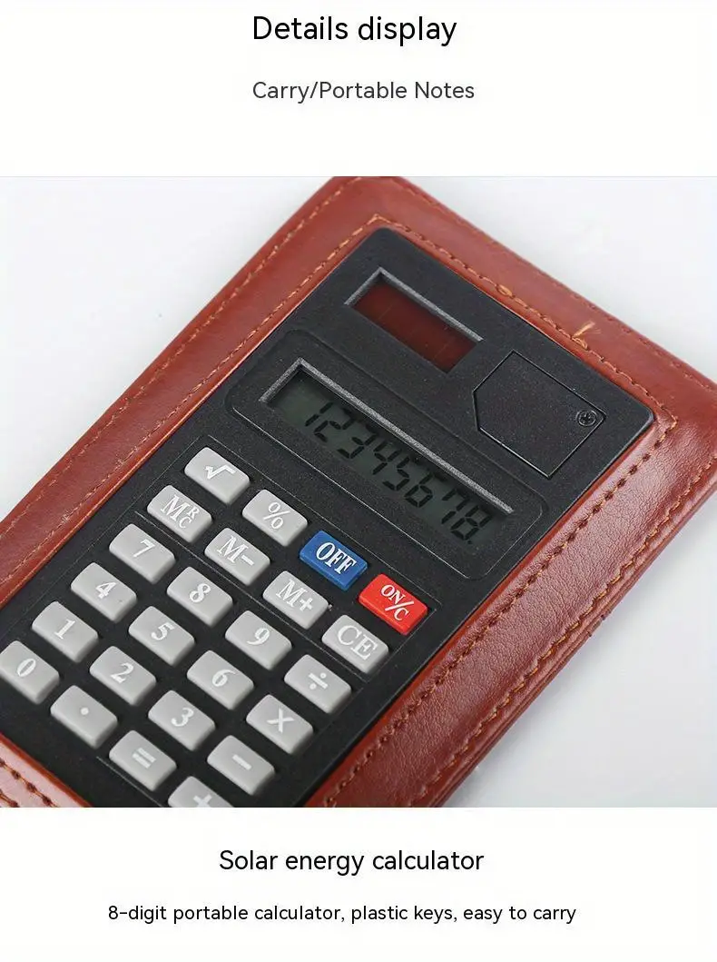 Learning Stationery Business Office Notebook with Calculator Portable ...