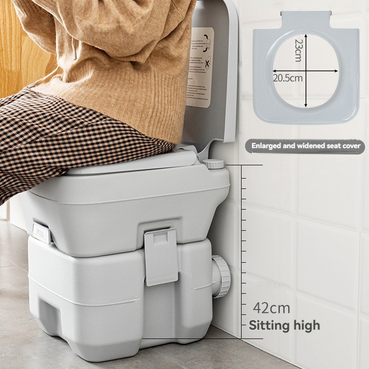 [Bohr] Large Portable Toilet 20L Toilet Adult Children Mobile Outdoor ...