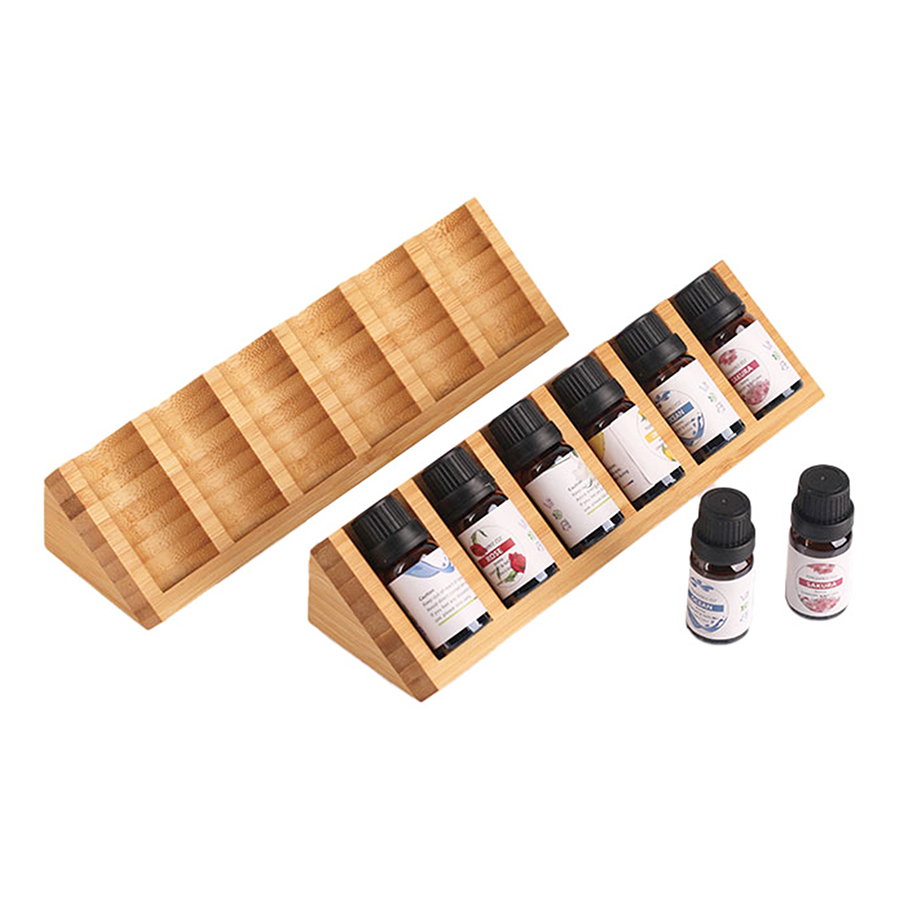 [Customizable Logo] Natural Bamboo Display Stand Desk Storage Table Can ...